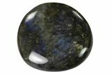 Flashy, Polished Labradorite Palm Stone - Madagascar #142840-2